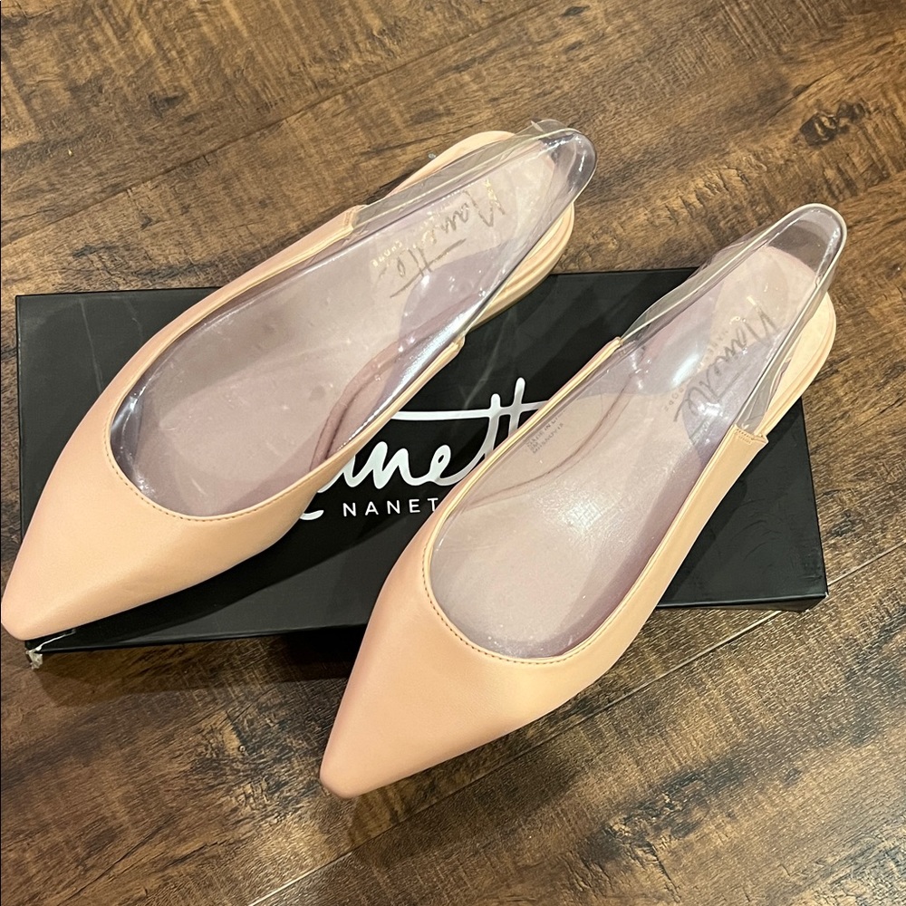 Nannette Lepore Women's Nude Slingback Flats